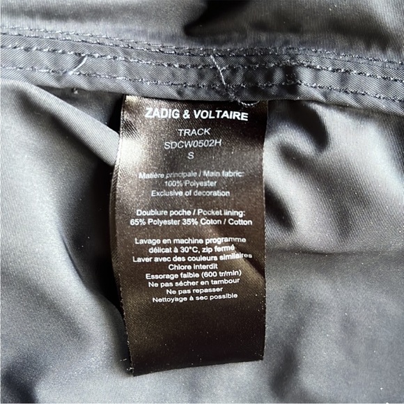 🔥 2026 SALE 🔥 *Rare* Zadig & Voltaire Dark Navy Blue Military Jacket - Picture 9 of 9